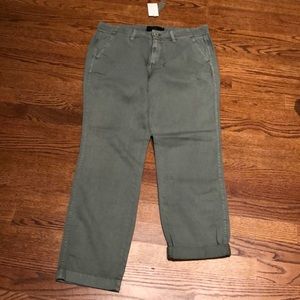 NWT J Crew Chino light olive pants